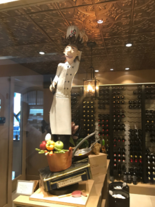Chocolate sculpture made by Executive Pastry Chef Arthur Chen depicting Linguine from Ratatouille.